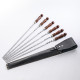 A set of skewers 670*12*3 mm in a black leather case в Нальчике