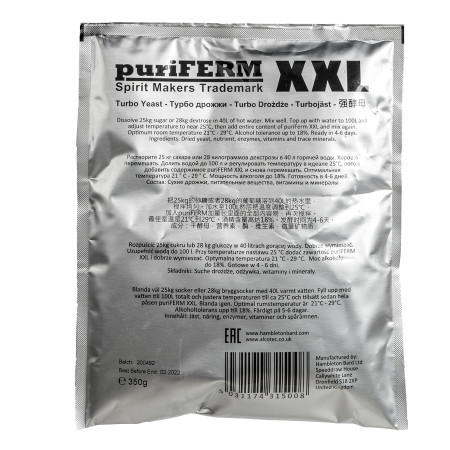 Turbo yeast alcohol "PuriFerm XXL" (350 gr) в Нальчике
