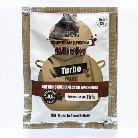 Turbo yeast alcohol BragMan "Whisky TURBO" (72 gr) в Нальчике