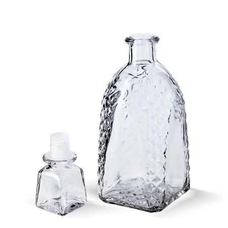Бутылка (штоф) "Арка" стеклянная 0,5 литра с пробкой  в Нальчике